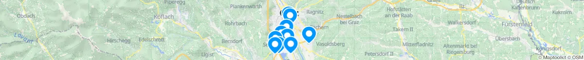 Map view for Pharmacies emergency services nearby Puntigam (Graz (Stadt), Steiermark)